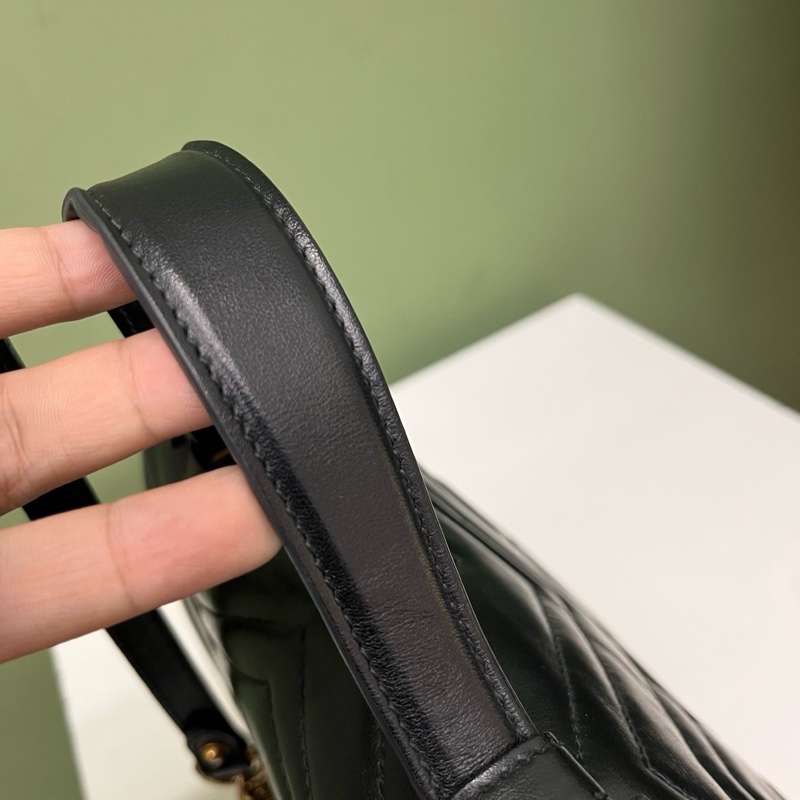 Gucci黑金marmont郵差包-5