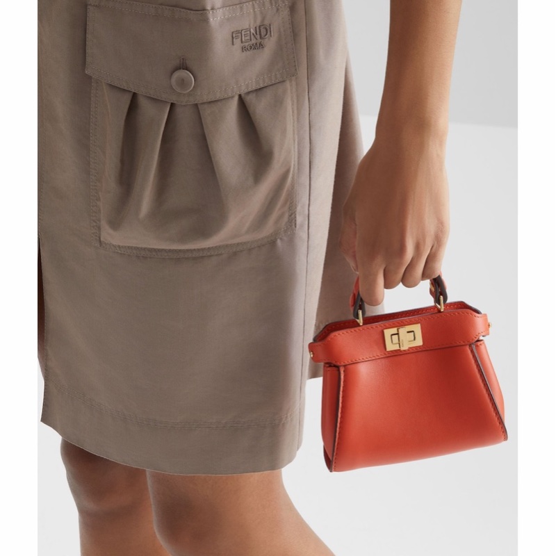 Fendi 女士 Peekaboo鏈條單肩包均碼碼16cm*6cm*19cm-4