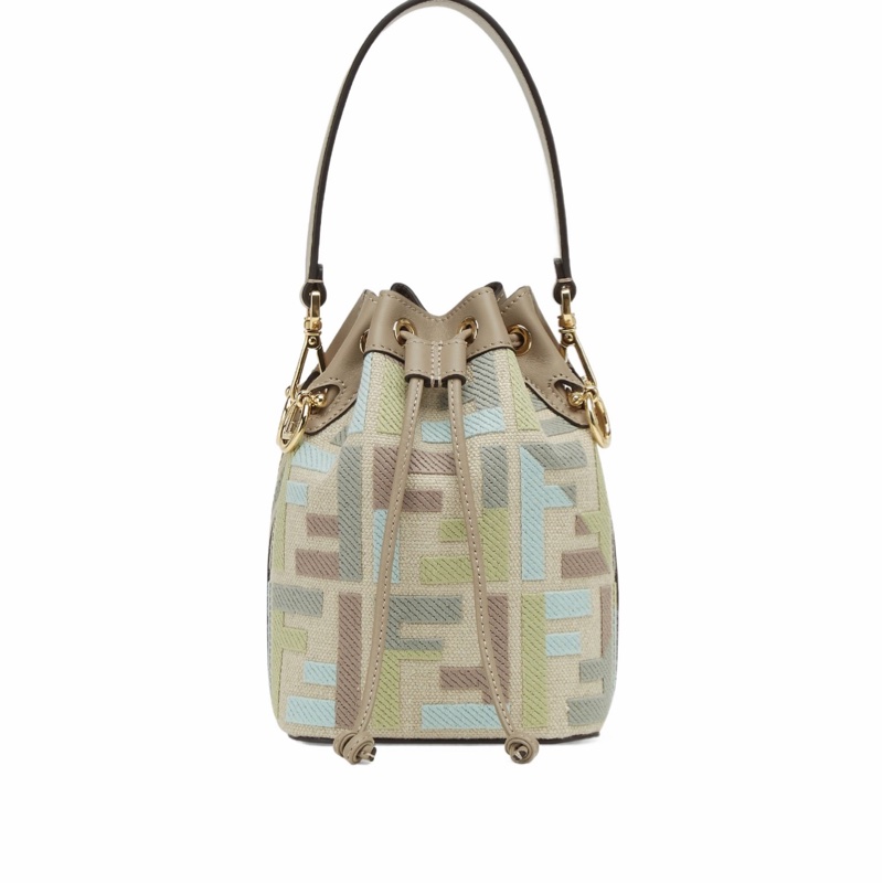 Fendi 女士 Mon Tresor 迷你水桶包均碼碼MINI、14cm*12cm*18cm-0