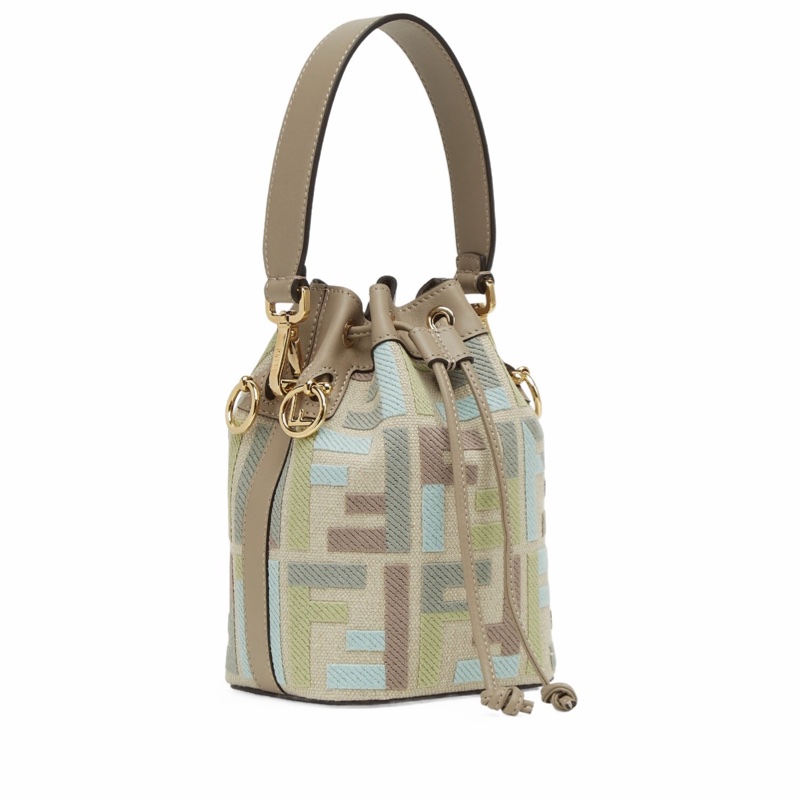 Fendi 女士 Mon Tresor 迷你水桶包均碼碼MINI、14cm*12cm*18cm-1