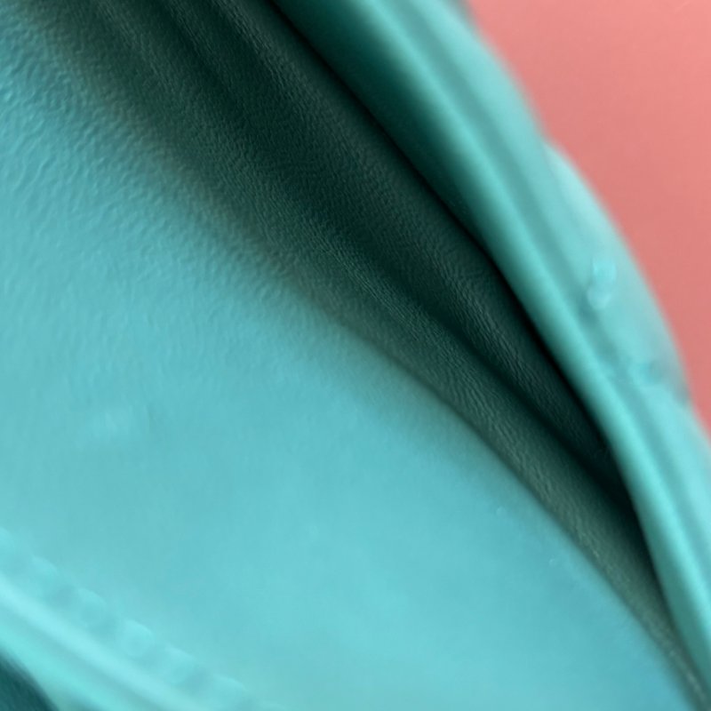 COCO 23 ::CHANEL:: 莫蘭迪綠 經典淡金雙C CF23 菱格紋口蓋包 鍊包 肩背包 斜背包-30