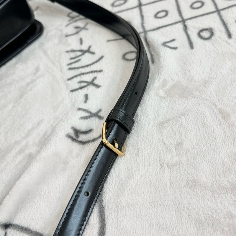 【全🆕】Celine teen box 亮澤牛皮革肩 黑色 black斜挎包-4