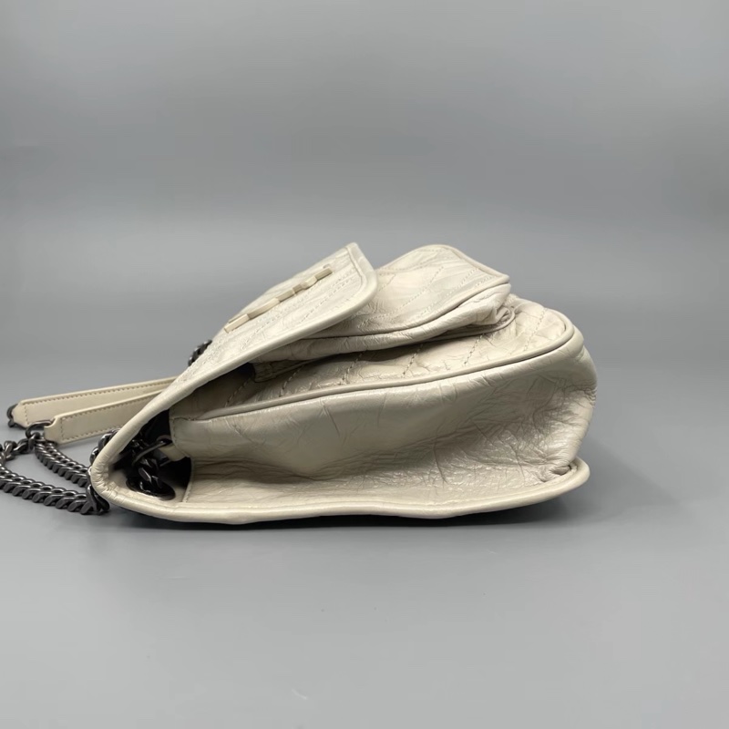 YSL Niki 白色中號 D扣-3