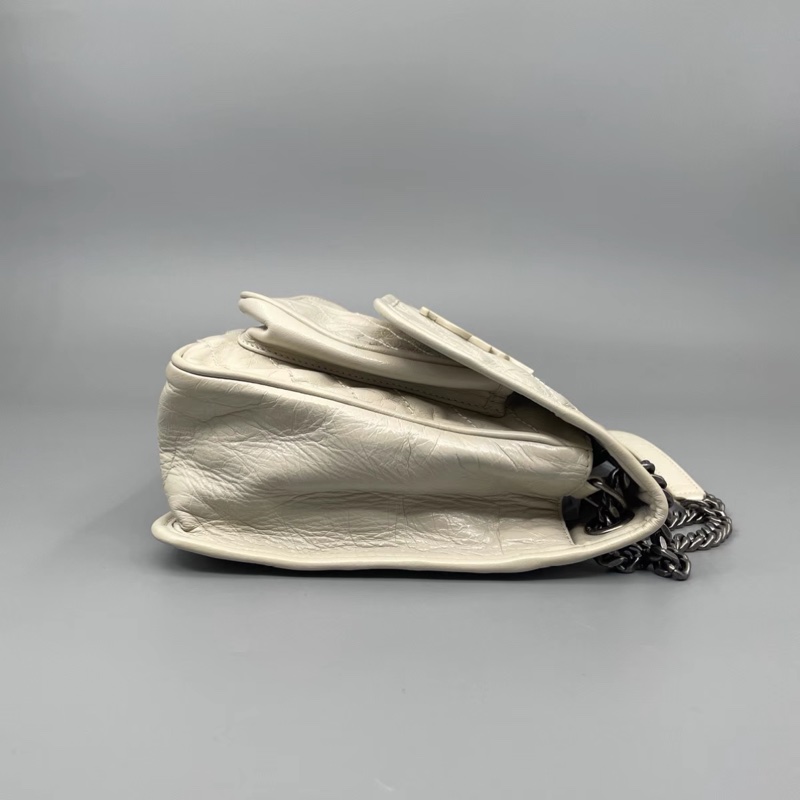 YSL Niki 白色中號 D扣-4