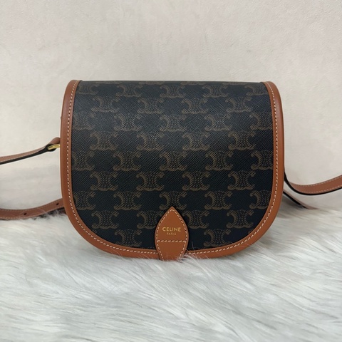 Celine 191502 FOLCO TRIOMPHE 凱旋門馬鞍斜背包