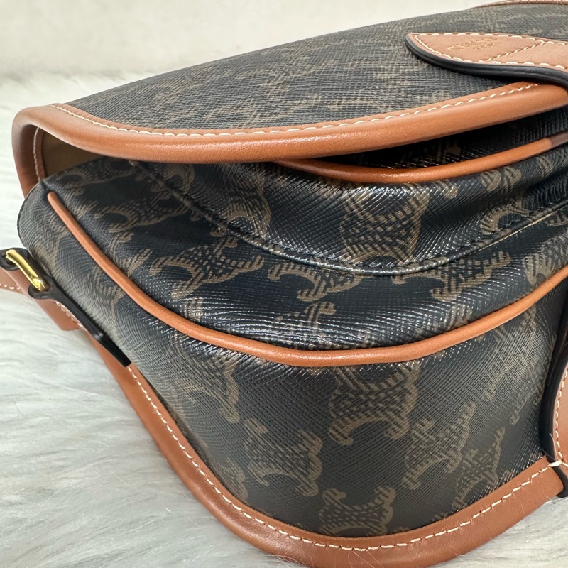 Celine 191502 FOLCO TRIOMPHE 凱旋門馬鞍斜背包-5
