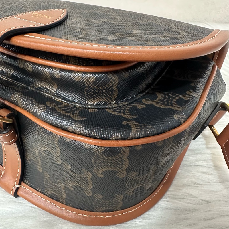 Celine 191502 FOLCO TRIOMPHE 凱旋門馬鞍斜背包-6