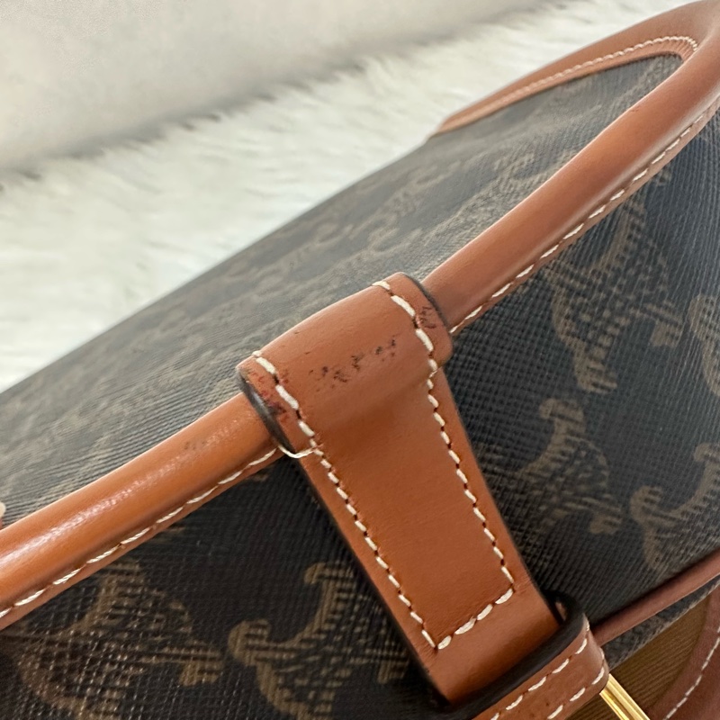 Celine 191502 FOLCO TRIOMPHE 凱旋門馬鞍斜背包-8