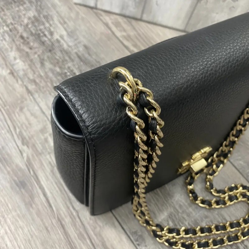 （全新未使用）Tory Burch Britten 十字鈕扣鏈條翻蓋包-2