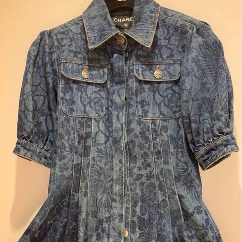 CHANEL牛仔短袖34碼