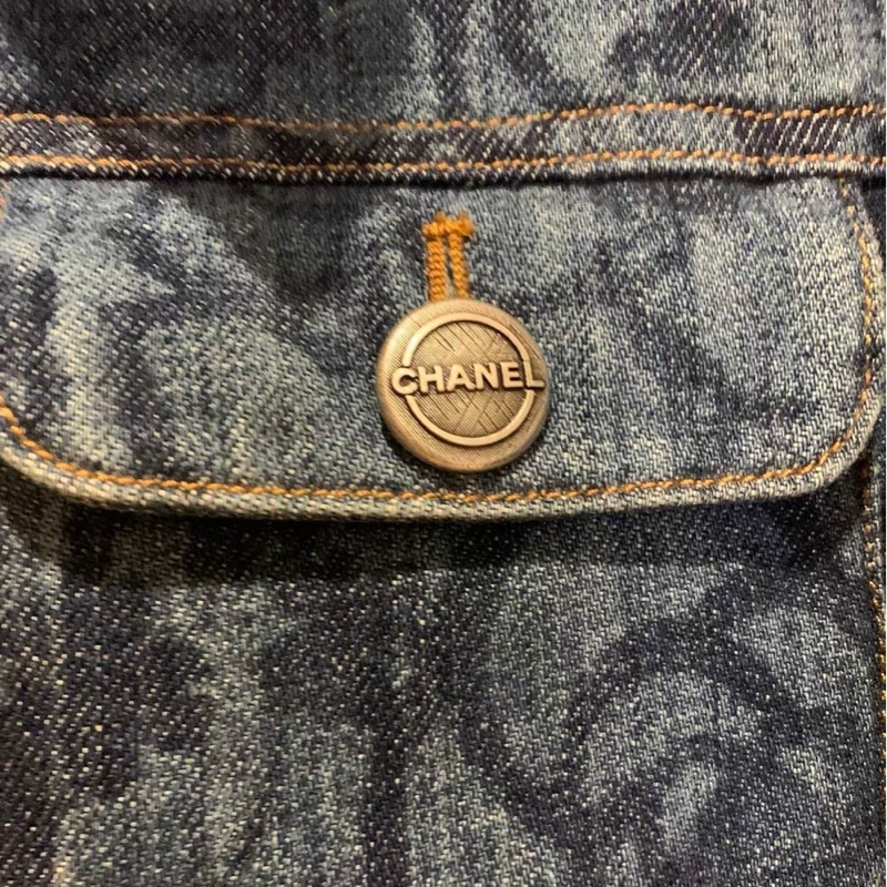 CHANEL牛仔套裝衣服34碼，褲子36碼-2