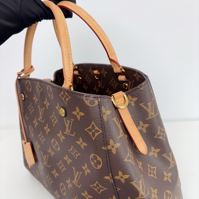 【近新閒置品】Louis Vuitton路易威登 LV 老花17年中號MONTAIGNE蒙田包-3