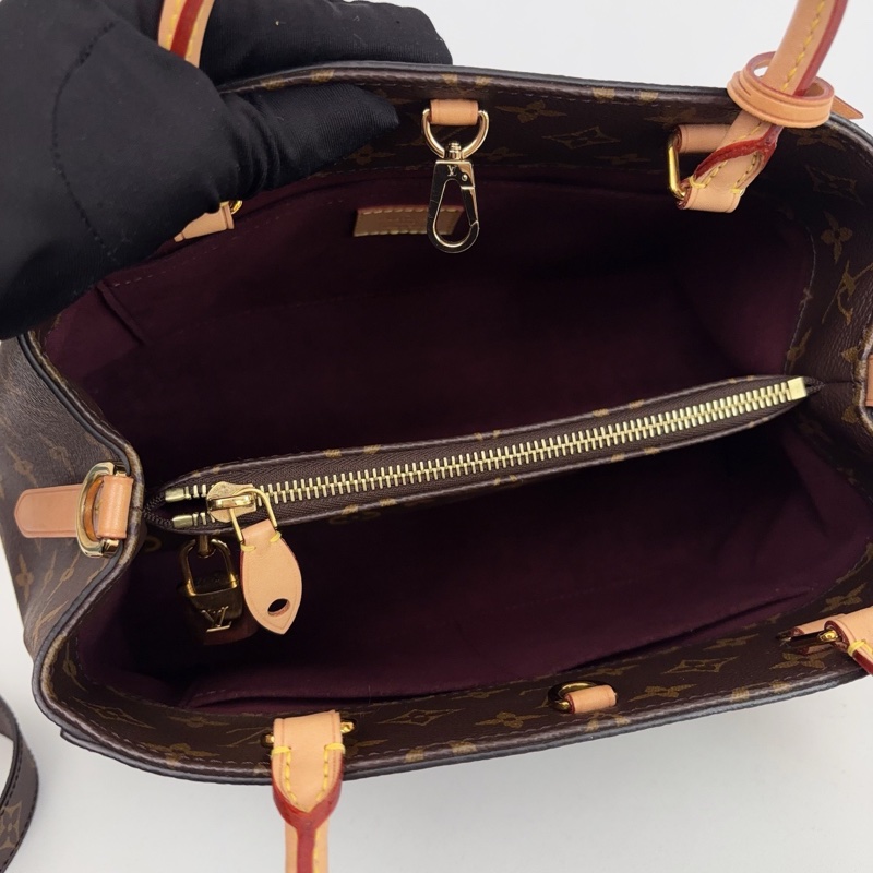 【近新閒置品】Louis Vuitton路易威登 LV 老花17年中號MONTAIGNE蒙田包-10