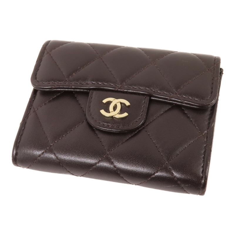 CHANEL 羊皮皮革Card Case金扣卡套-2
