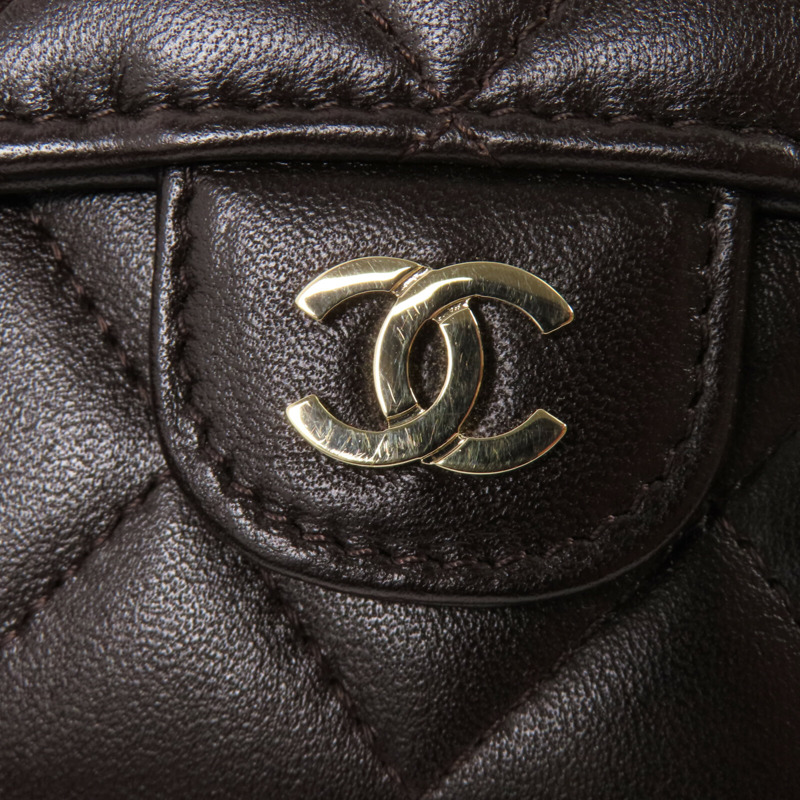 CHANEL 羊皮皮革Card Case金扣卡套-8