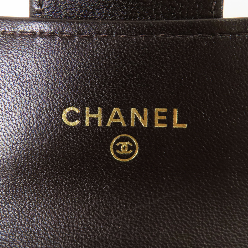 CHANEL 羊皮皮革Card Case金扣卡套-12