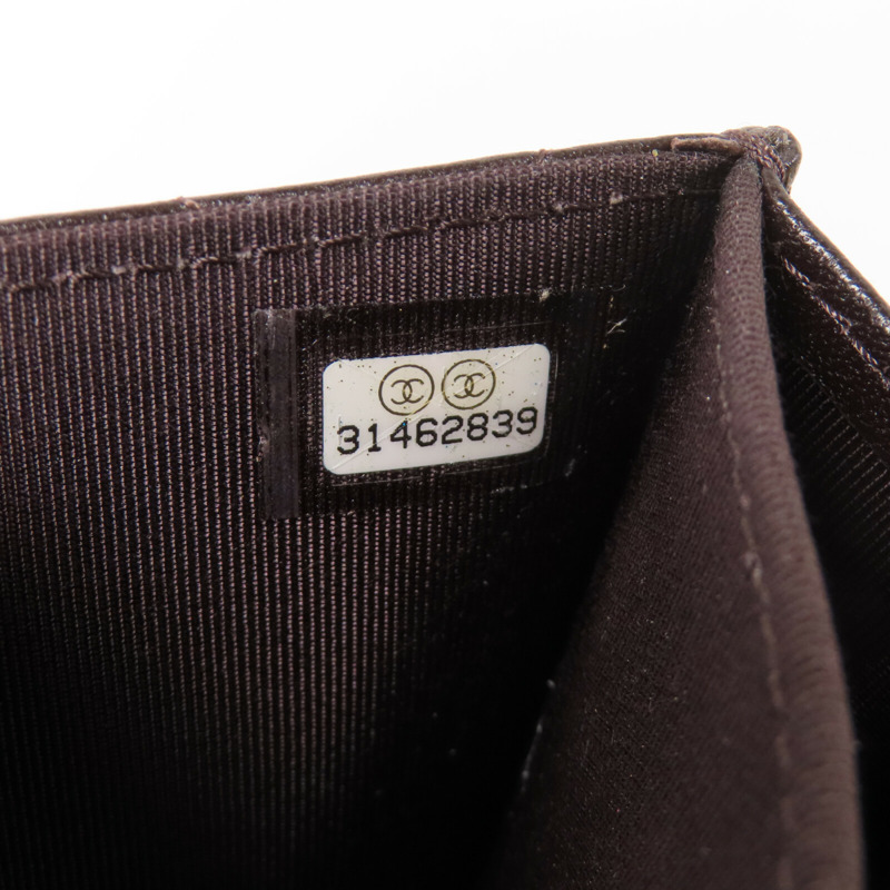 CHANEL 羊皮皮革Card Case金扣卡套-15