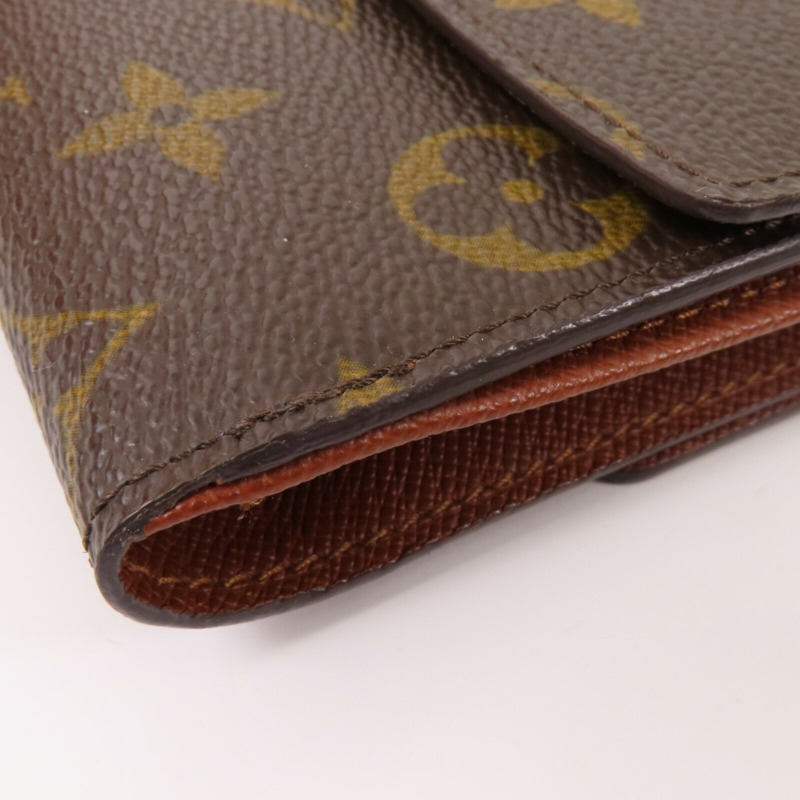 LOUIS VUITTON Monogram Carte Credit Wallet金扣短錢包-6