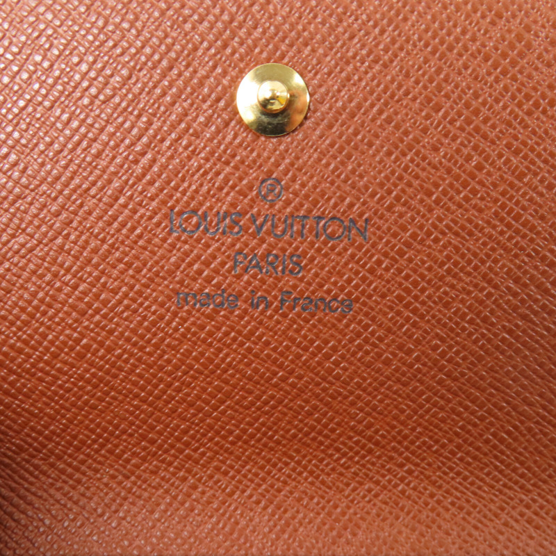 LOUIS VUITTON Monogram Carte Credit Wallet金扣短錢包-11