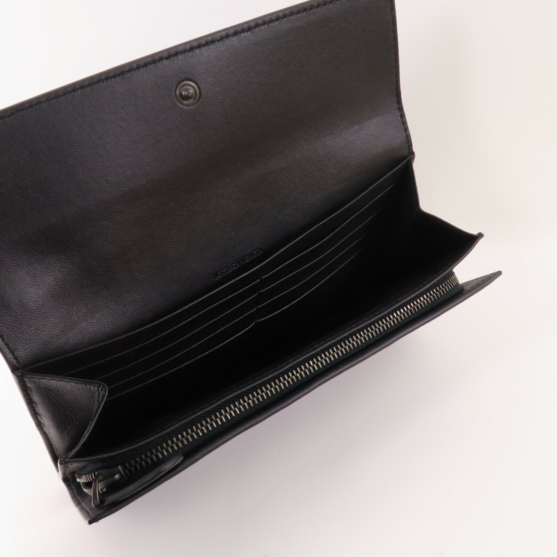 BOTTEGA VENETA 織紋皮革Long Wallet長錢包-6