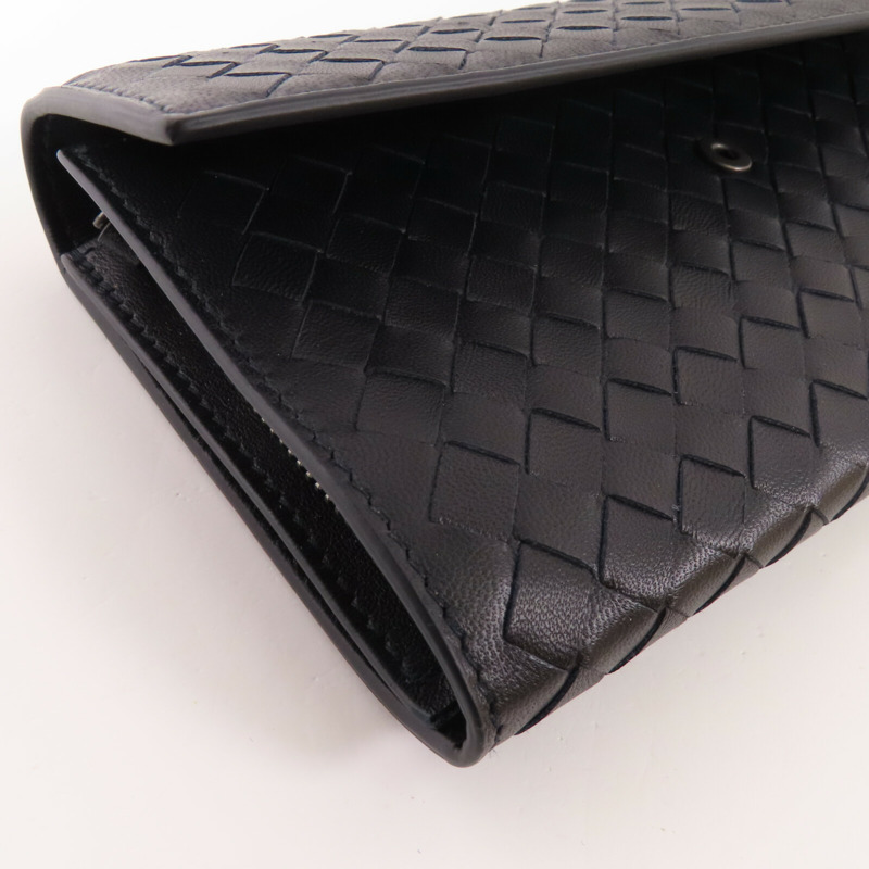 BOTTEGA VENETA 織紋皮革Long Wallet長錢包-12