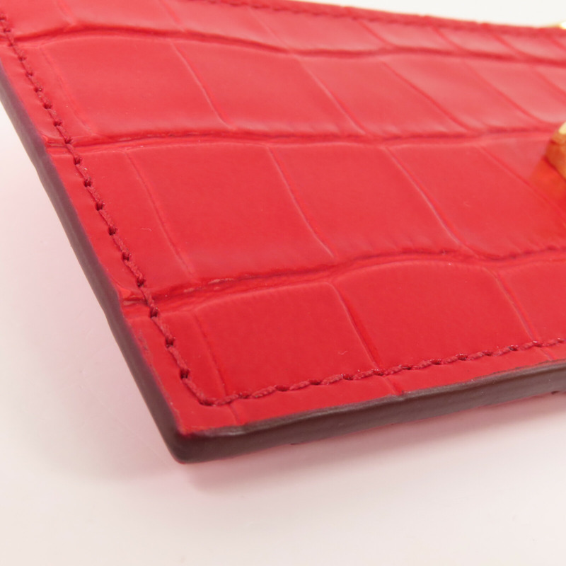 Alexander McQueen 皮革Alexander McQueen Card Case金扣卡套-4