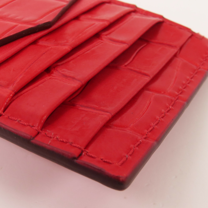 Alexander McQueen 皮革Alexander McQueen Card Case金扣卡套-6