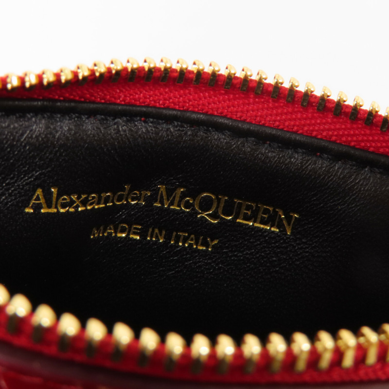 Alexander McQueen 皮革Alexander McQueen Card Case金扣卡套-11