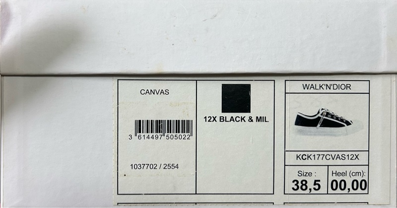 Christian Dior 休閒帆布鞋38.5號-8