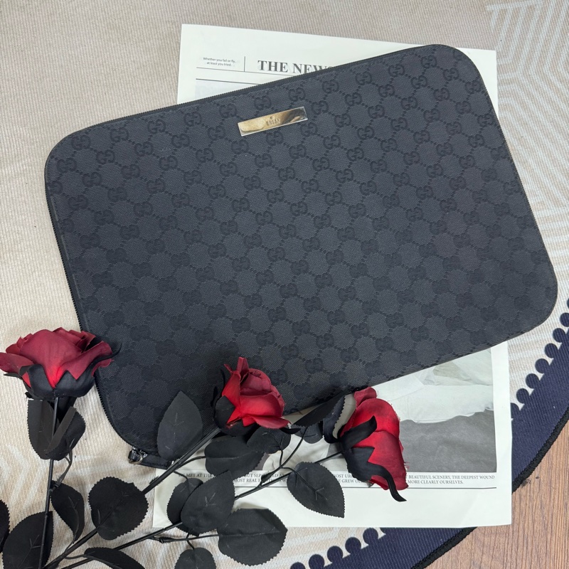 Gucci GG Supreme手拿包 vintage 二手 中古-0