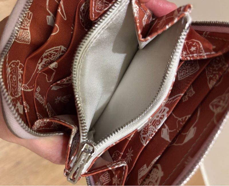 Hermes 絲巾短夾-夢幻紫x牛仔女孩-6