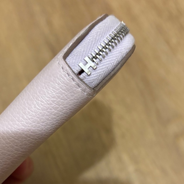 Hermes 絲巾短夾-夢幻紫x牛仔女孩-11