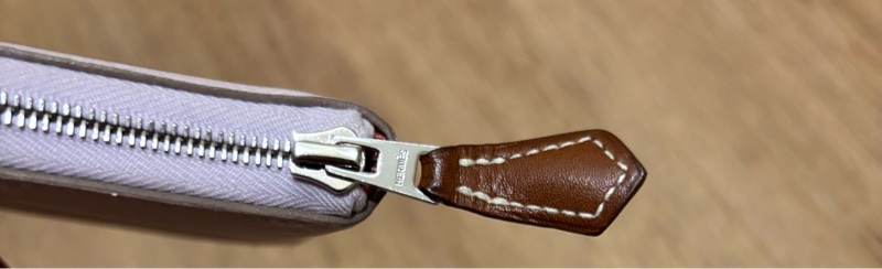 Hermes 絲巾短夾-夢幻紫x牛仔女孩-14