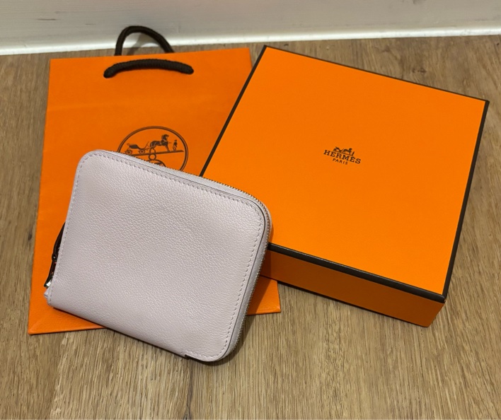 Hermes 絲巾短夾-夢幻紫x牛仔女孩-16