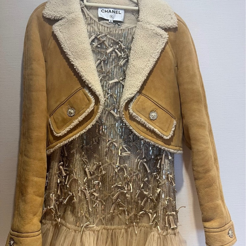 CHANEL皮毛一體36碼有吊牌-0