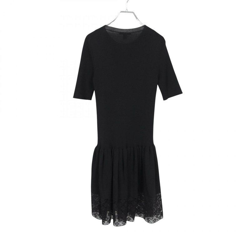 路易威登 Monogram 連身裙 RW132W F4KD08ODB 棉黑色二手 LV L 碼-1