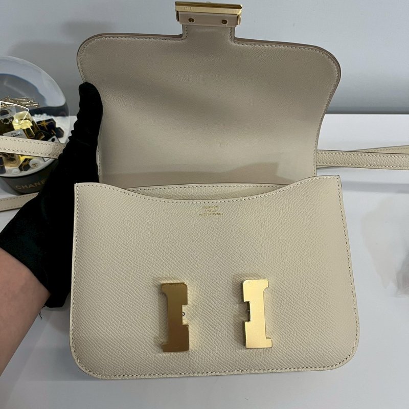 Hermes 康康19 奶昔白-7