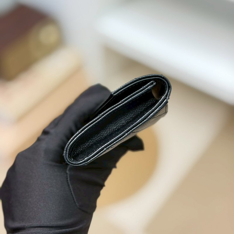 🏷YSL 聖羅蘭．魚子醬卡夾零錢包/客人寄賣-2