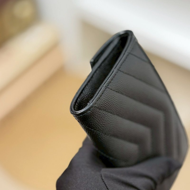 🏷YSL 聖羅蘭．魚子醬卡夾零錢包/客人寄賣-6