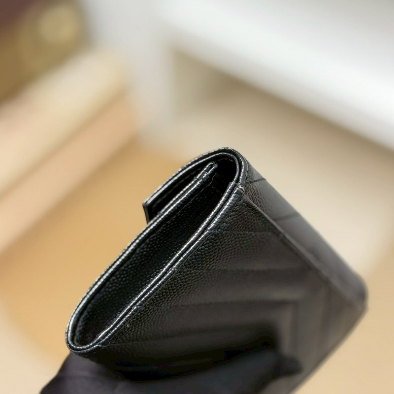 🏷YSL 聖羅蘭．魚子醬卡夾零錢包/客人寄賣-10