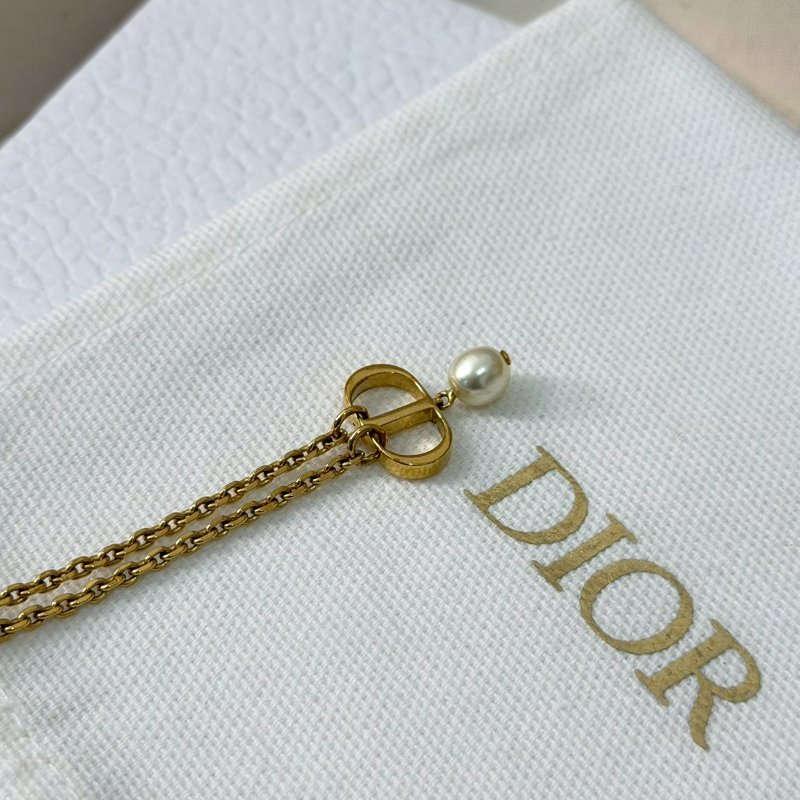 🏷Dior 迪奧．Petit CD 珍珠項鍊-9