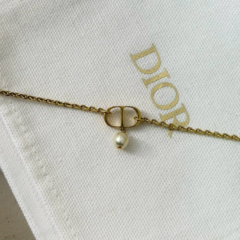 🏷Dior 迪奧．Petit CD 珍珠項鍊-15