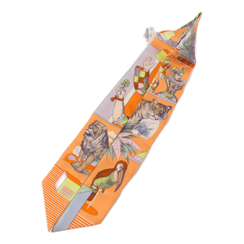 HERMES 絲質Twilly絲巾-2