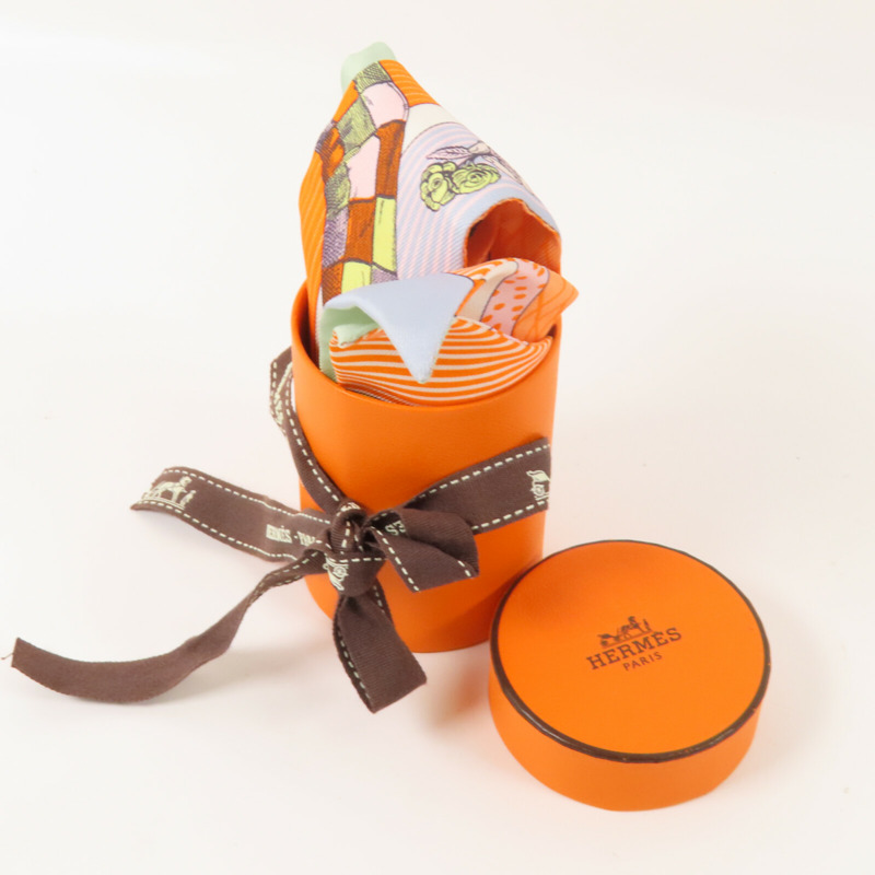 HERMES 絲質Twilly絲巾-7