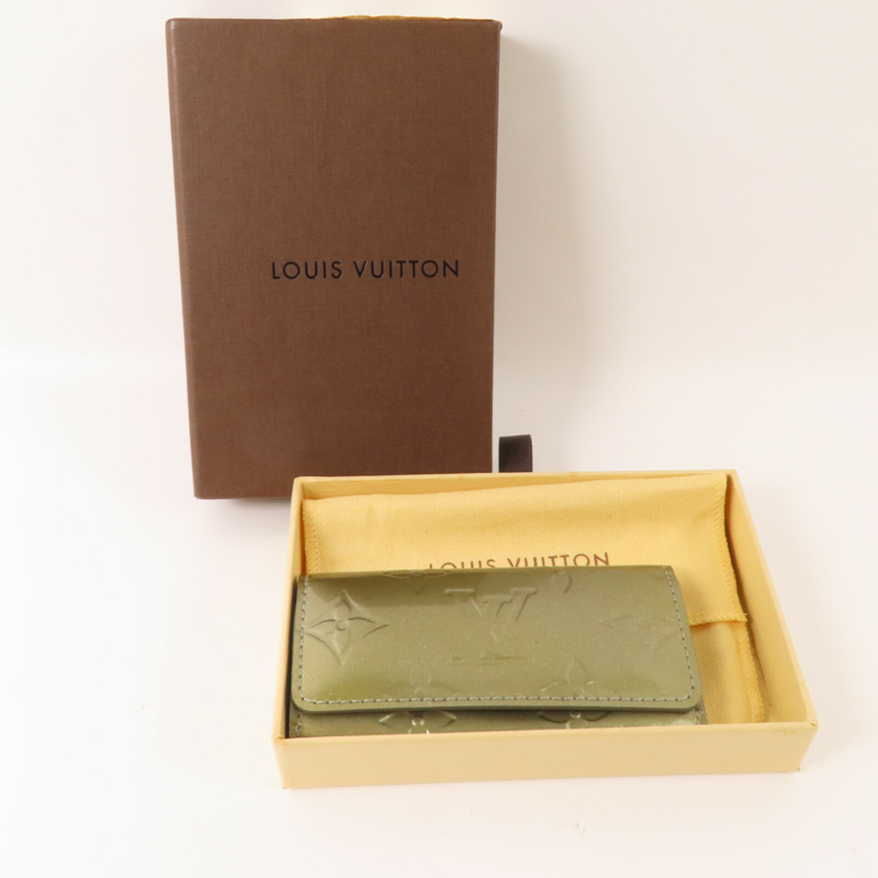 LOUIS VUITTON Monogram Vernis 4Key Holder金扣鎖匙包-13