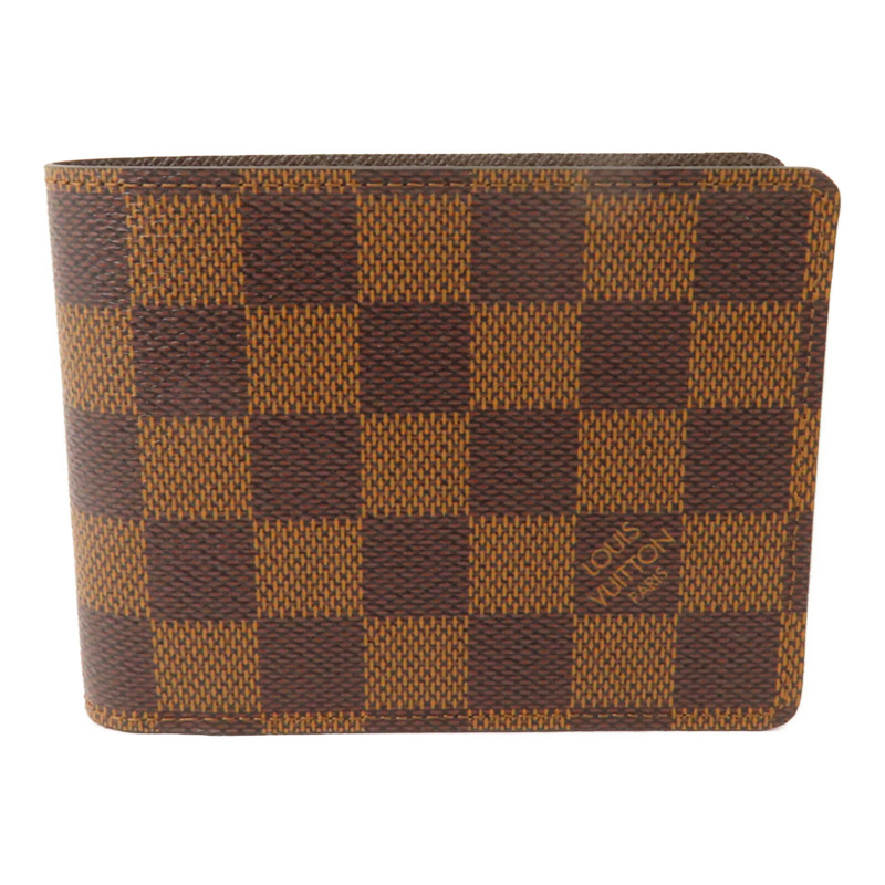 LOUIS VUITTON Damier Ebene Multiple Wallet短錢包-0