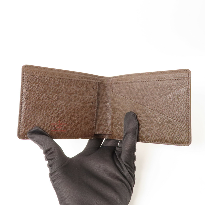 LOUIS VUITTON Damier Ebene Multiple Wallet短錢包-8