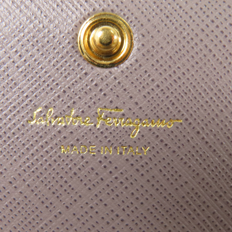 Salvatore Ferragamo 牛皮皮革Long Wallet金扣長錢包-12
