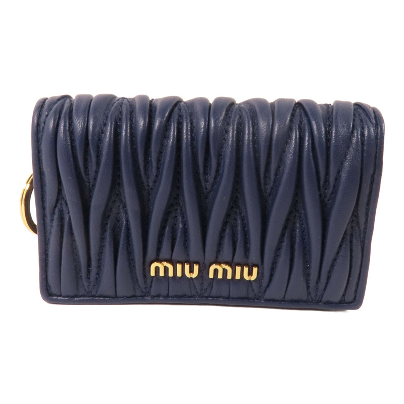 Miu Miu 羊皮皮革Card Case金扣卡套-0