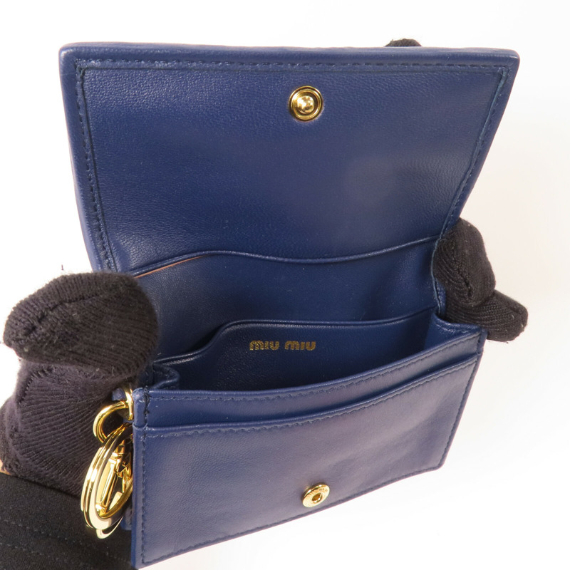 Miu Miu 羊皮皮革Card Case金扣卡套-9